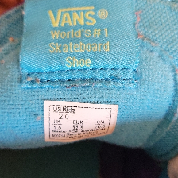 Vans hi-tops check and purple - Picture 2 of 4